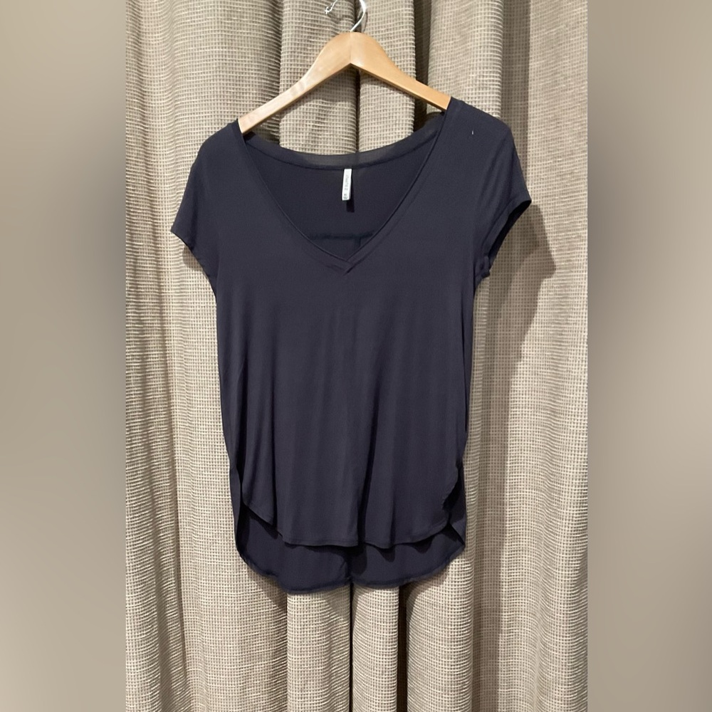 Z Supply Cap Sleeve Plum Women's Top, Size XS